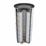 Donaldson Oil Filter cutaway